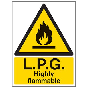L.P.G. Highly Flammable - Portrait