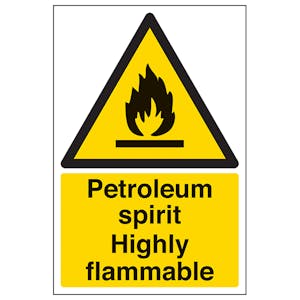 Petroleum Spirit Highly Flammable - Portrait
