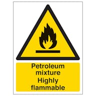 Petroleum Mixture Highly Flammable - Portrait