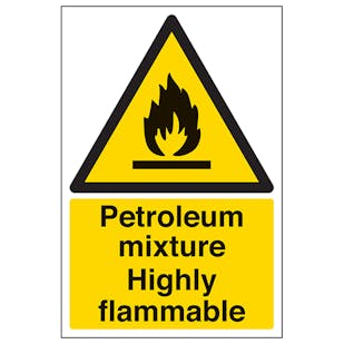 Petroleum Mixture Highly Flammable - Portrait