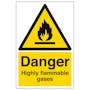 Danger Highly Flammable Gases - Portrait