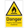 Danger Highly Flammable Material - Portrait
