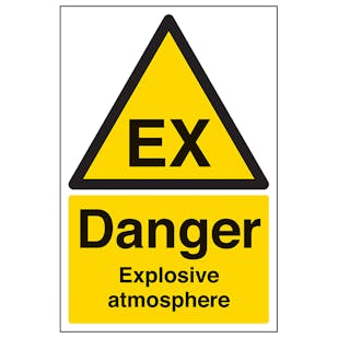 Danger Explosive Atmosphere - Portrait