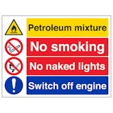 Petroleum/No Smoking/No Naked Lights/Switch Off