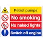 Petroleum Pumps/No Smoking/Switch Off