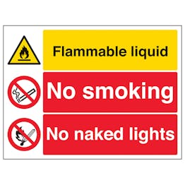 Flammable Liquid/No Smoking/Naked Lights