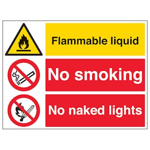 Flammable Liquid/No Smoking/Naked Lights