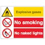 Explosive Gases/No Smoking/No Naked Lights