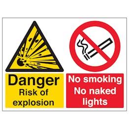 Danger Risk Of Explosion - Large Landscape
