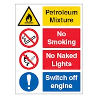 Petroleum Mixture / No Smoking / No Naked Lights - Portrait