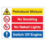 Petroleum Mixture / No Smoking / No Naked Lights - Landscape