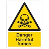 Danger Harmful Fumes - Portrait