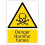 Danger Harmful Fumes - Portrait