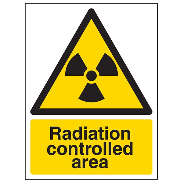Radiation Controlled Area Portrait Safety Signs 4 Less