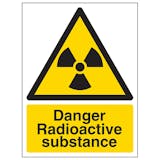 Danger Radioactive Substance - Portrait
