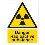 Danger Radioactive Substance - Portrait