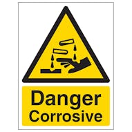 Danger Corrosive - Portrait