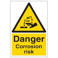 Danger Corrosion Risk - Portrait