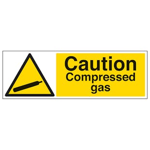 Caution Compressed Gas - Landscape