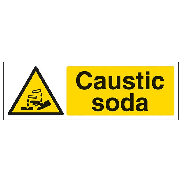 Caustic Soda Landscape Safety Signs 4 Less