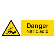 Danger Nitric Acid - Landscape 