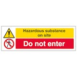 Hazardous Substance/Do Not Enter - Landscape