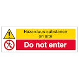 Hazardous Substance/Do Not Enter - Landscape
