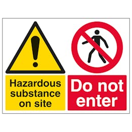 Hazardous Substance On Site Do Not Enter - Large Landscape