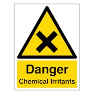 Danger Chemical Irritants - Portrait