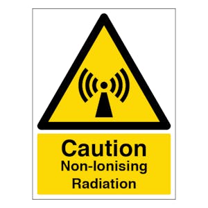 Caution Non-Ionising Radiation - Portrait