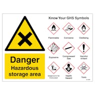 Danger Hazardous Storage Area Guidance - Large Landscape