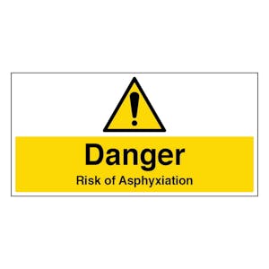 Danger Risk of Asphyxiation - Large Landscape