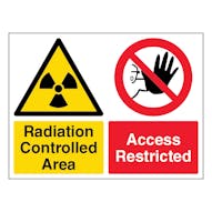 Radiation Controlled Area / Access Restricted - Landscape