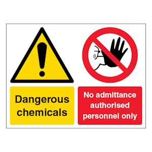 Dangerous Chemicals No Admittance - Landscape
