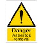 Danger Asbestos Removal - Portrait