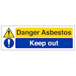 Danger Asbestos/Keep Out - Landscape