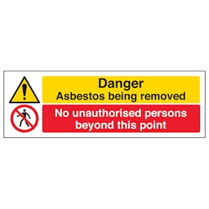 Asbestos/Unauthorised Persons - Landscape