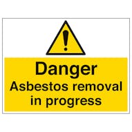 Asbestos Removal In Progress - Large Landscape
