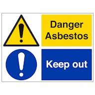 Danger Asbestos/Keep Out - Large Landscape