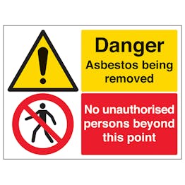Asbestos/Unauthorised Persons - Large Landscape