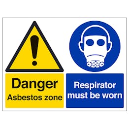 Danger Asbestos Zone/Respirator