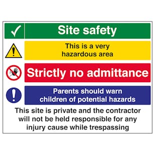 Multi Hazard Site Safety Very Hazardous Area - Large Landscape