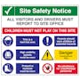 Multi Hazard Site Safety All Visitors To Site Office - Large Landscape
