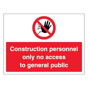 Construction Personnel Only - Landscape