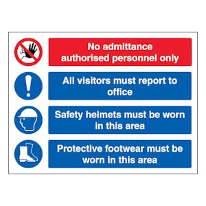 No Admittance Authorised Personnel Only - Landscape