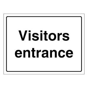 Visitors Site Entrance - White - Landscape