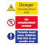 Multi Hazard Site Safety Must Warn Children - Portrait