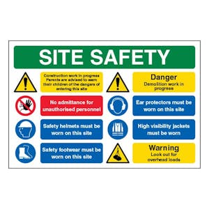 Site Safety - Construction Work In Progress / Demolition In Progress - Landscape