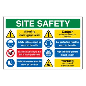 Site Safety - Parents Are Advised To / Demolition In Progress - Landscape