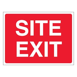 Site Exit - Landscape - Red